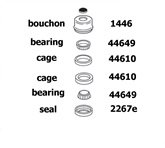 Kit d'essieu de remorque - GAROSA - 2000 lb - Broche ronde BT8